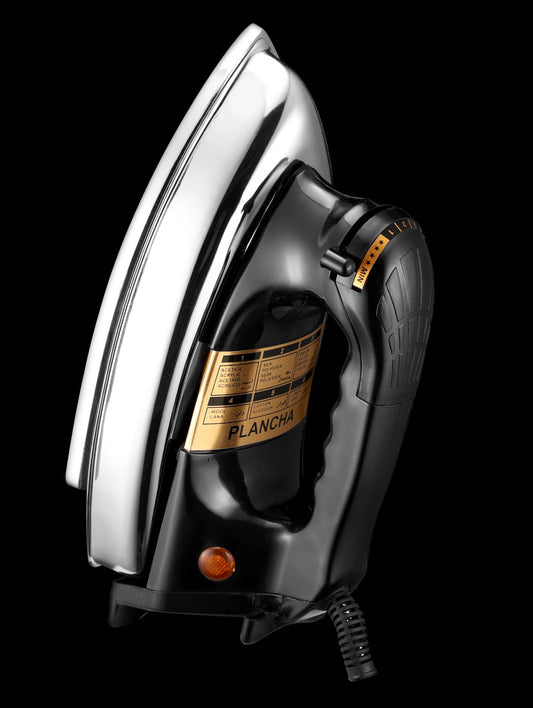 AIRDEC Plancha Electric Heavy Weight 1000 W Dry Iron (Black Silver)