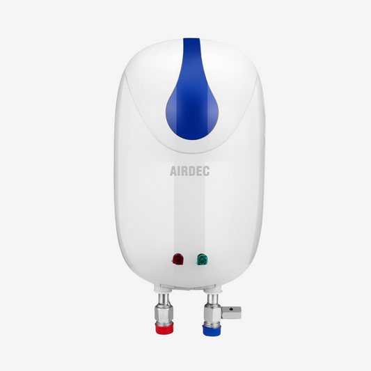 Airdec Instanio 3 L Instant Water Heater (Geyser) With Advanced 4 Level Safety (White Blue), Wall Mounting with 5 Year warranty