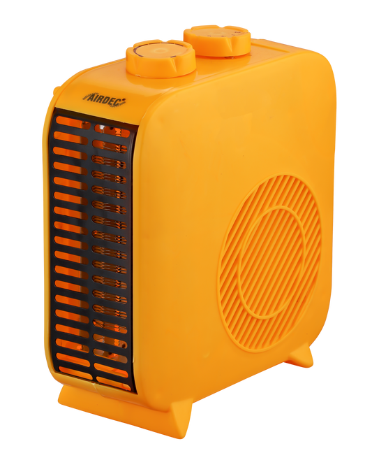 AIRDEC Warmflow ISI Certified 1000 W / 2000 W silent Performance Copper motor Fan Room Heater