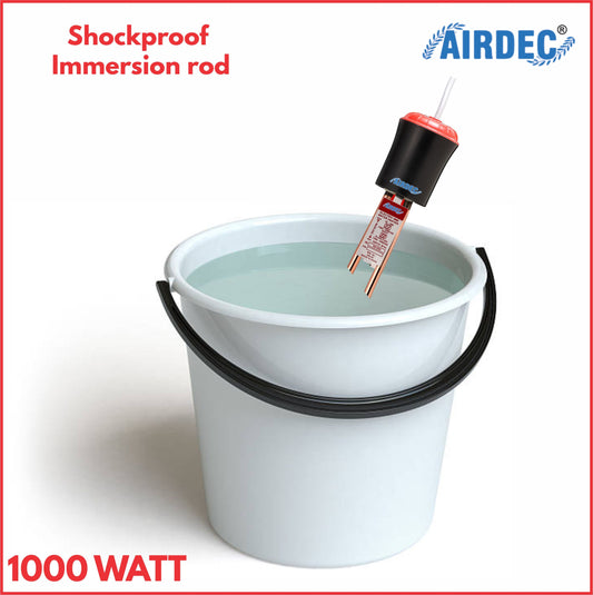 AIRDEC Copper ISI Certified Water-Proof 1000 W Shock Proof Immersion Heater Rod (Water)
