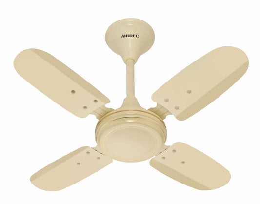 AIRDEC Raptor Ultra High Speed 1 Star 600 mm 4 Blade Ceiling Fan (Energy Saving | Super White | Pack of 2)