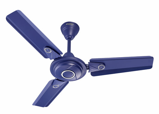 Airdec Royal 900 mm 1 Star High Speed Energy Saver Decorative 3 Blade Ceiling Fan (Pack of 1) (Blue)