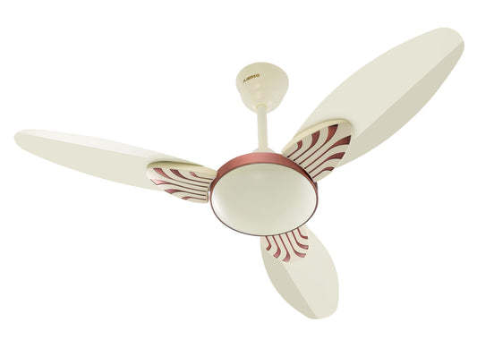 Airdec Royal 1200mm High Speed Decorative 3 Blade Ceiling Fan (Pack of 1) (lvory)