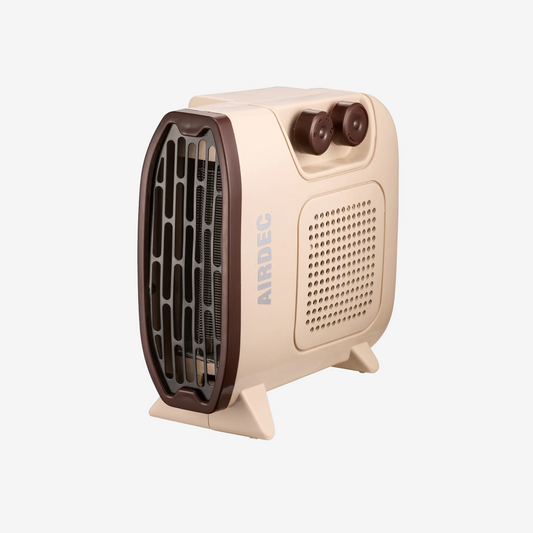 AIRDEC Warmflow ISI Certified 1000 W / 2000 W silent Performance Copper motor Fan Room Heater