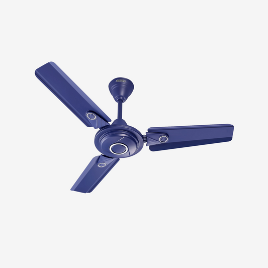 Airdec Royal 900 mm 1 Star High Speed Energy Saver Decorative 3 Blade Ceiling Fan (Pack of 1) (Blue)