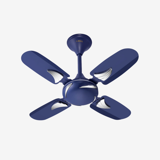Airdec Florence 600 mm Ultra High Speed Anti dust 4 Blade Ceiling Fan (Pack of 2) Blue