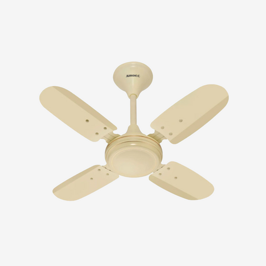 AIRDEC Raptor Ultra High Speed 1 Star 600 mm 4 Blade Ceiling Fan (Energy Saving | Super White | Pack of 2)