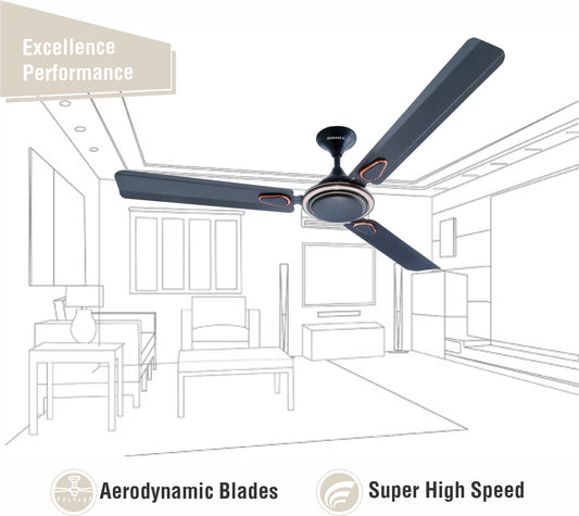 Airdec Swift High Speed Decorative 4 Blade Ceiling Fan (Pack of 1)